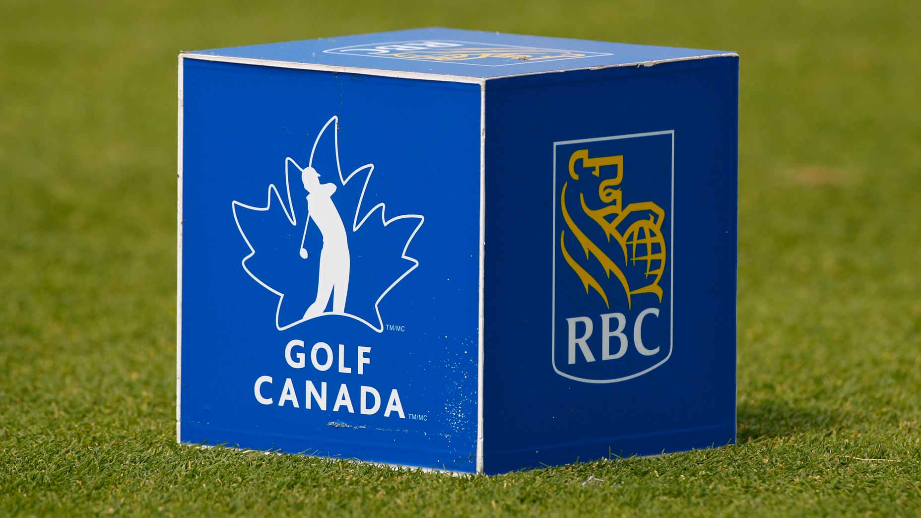 RBC Canadian Open tee marker pictured on tee at tournament