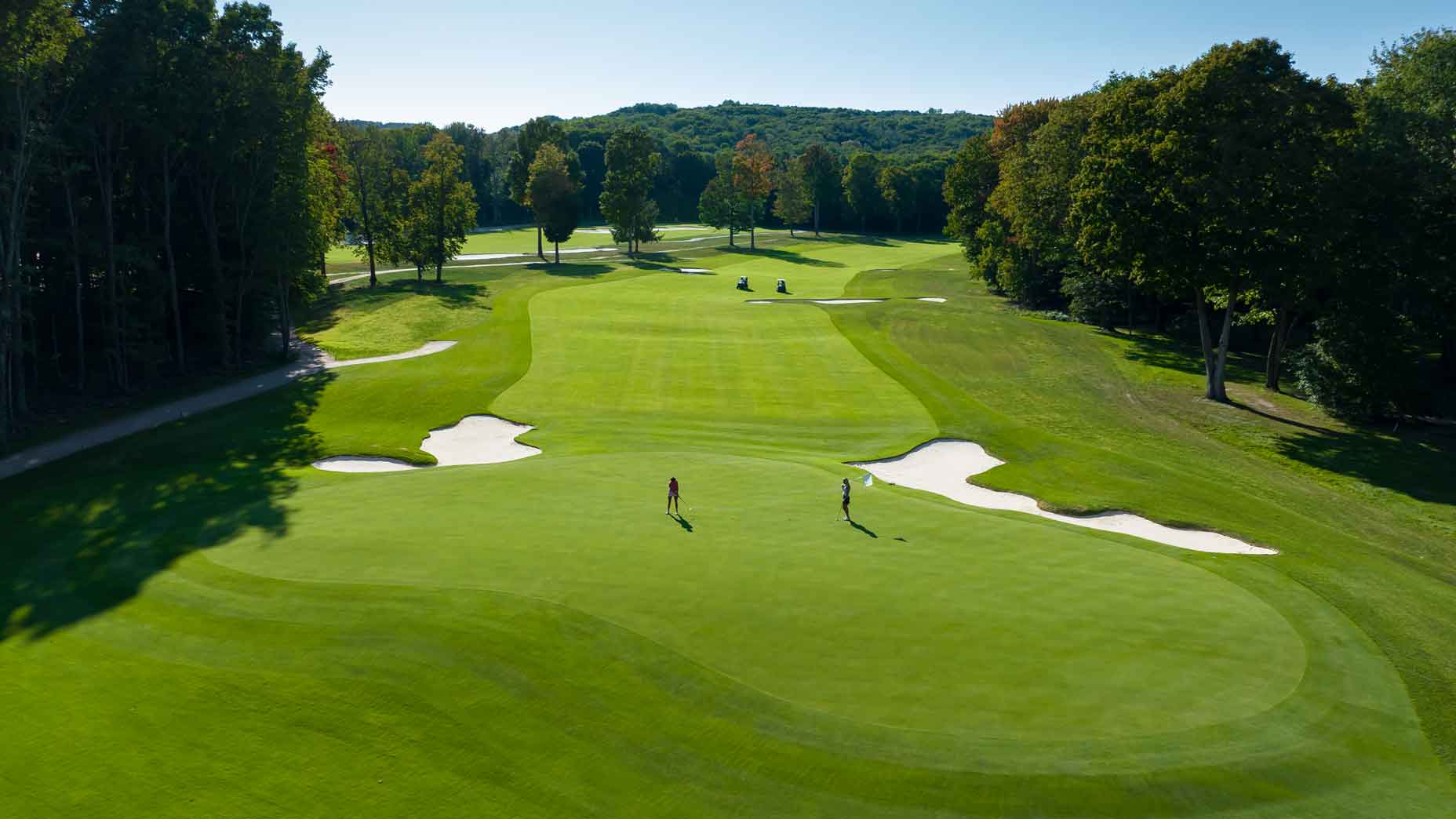 The 16th hole at Donald Ross Memorial, in Northern Michigan