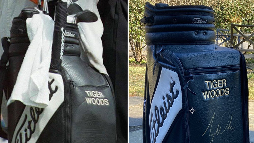 tiger woods bag from 1997 masters and replica bag