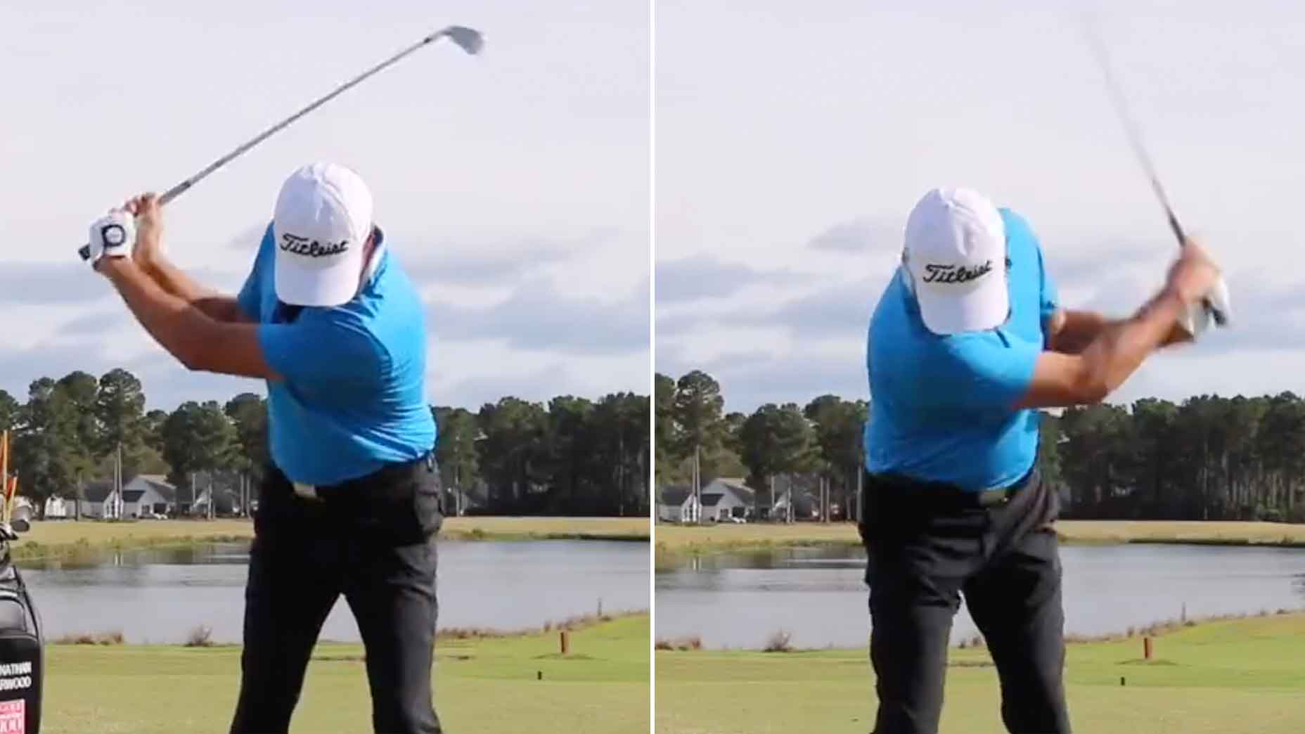 jonathan yarwood swings golf club
